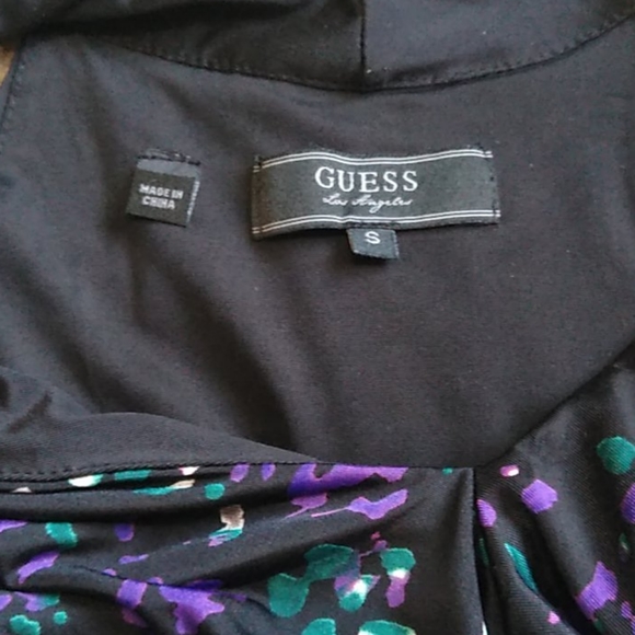 Guess halter v-neck black tank top size small - Picture 10 of 12